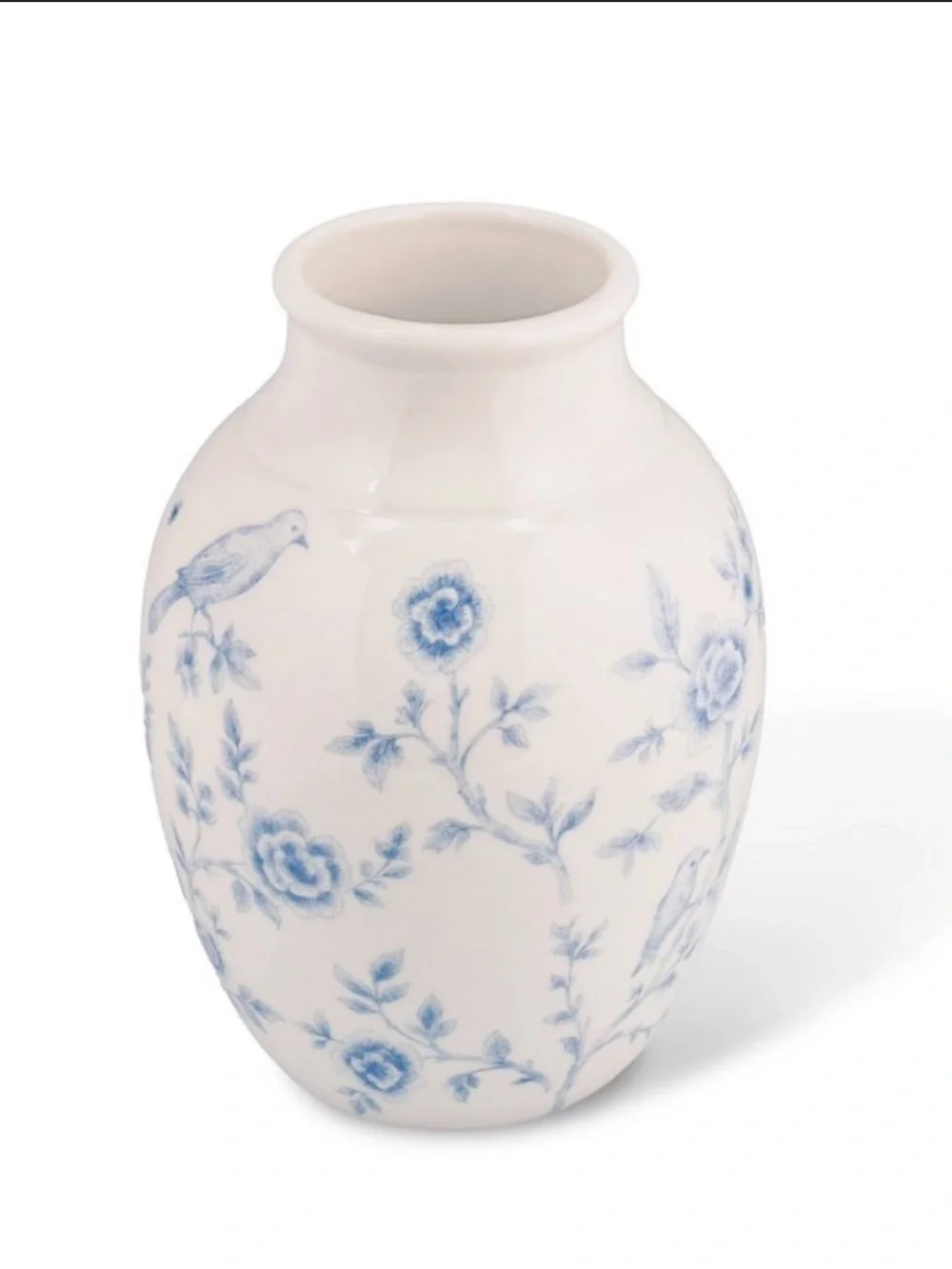 Blue & White Floral Bird Ceramic Vase - Classic Home Accent Target 2026